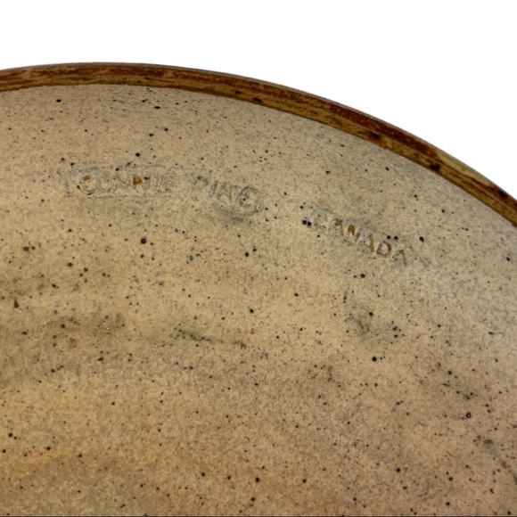 VTG Connie Pike Pottery Stoneware Bowl Serveware Dish Rustic Boho Signed - Picture 5 of 5